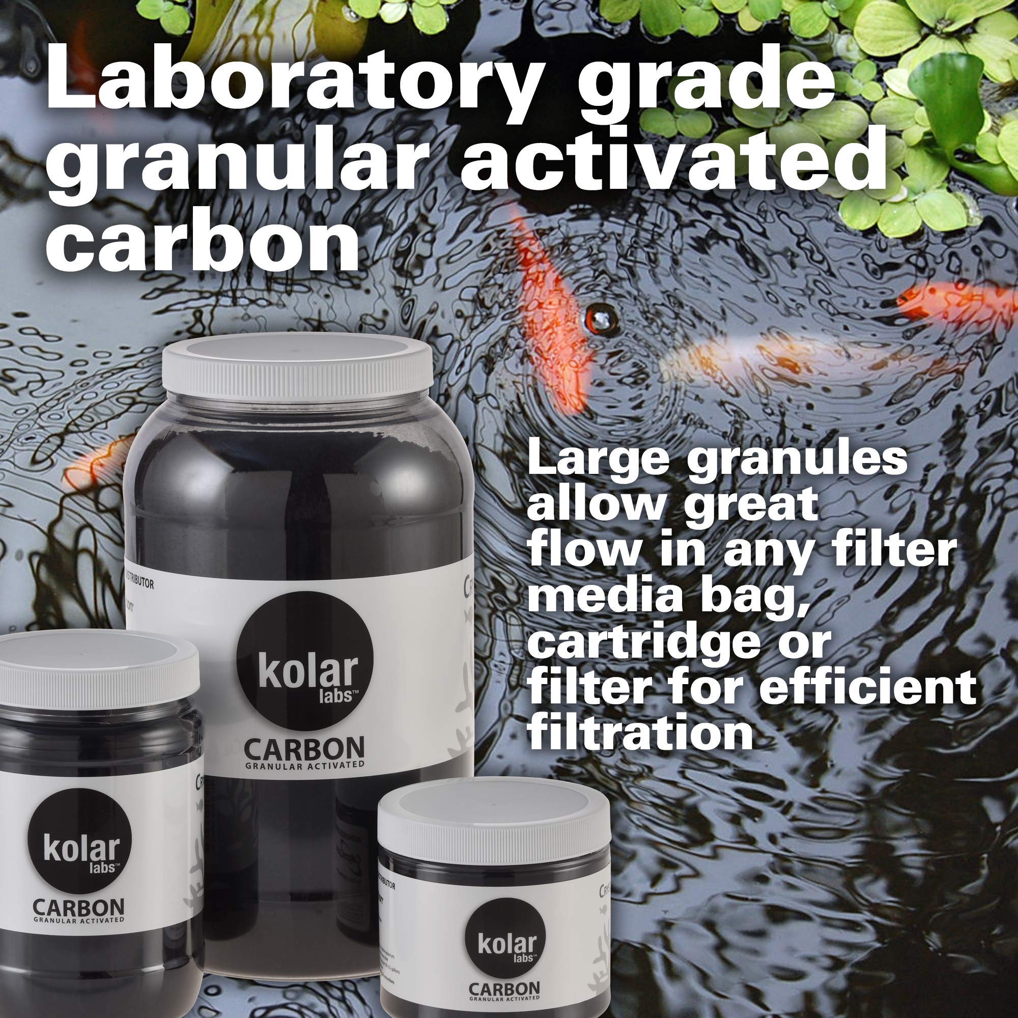 Kolar Labs Crystal Cal Activated Carbon - 1 Gallon, Activated Charcoal for Aquariums and Fish Tanks